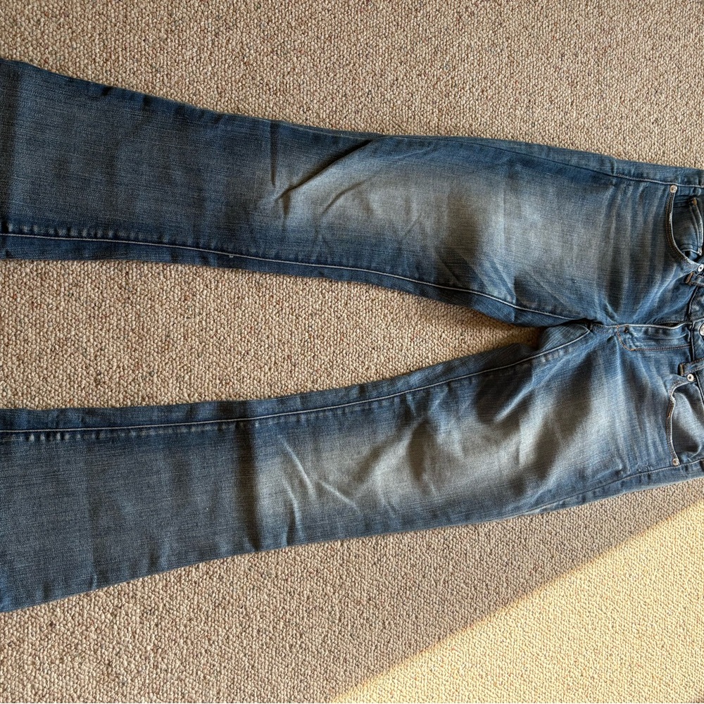 American Eagle Outfitters Dark Blue Straight Leg Jeans